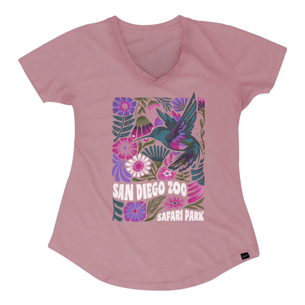 Splendid Hummingbird Ladies V-Neck Tee